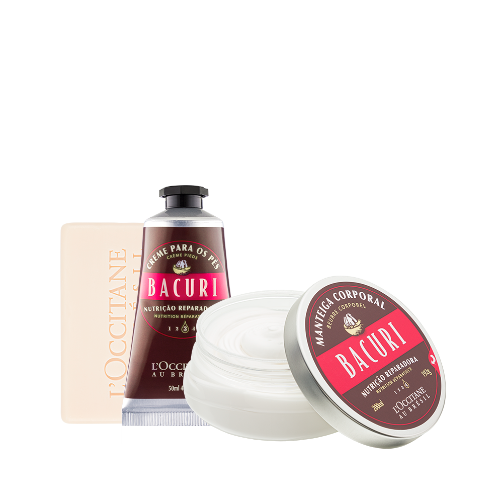 Combo Bacuri: Manteiga Corporal, Sabonete Cremoso e Creme para Pés, ,  large image number 0